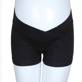 Cozy Solid Maternity Short Leggings