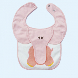 3-piece Elephant Design Softness Cotton Baby Bibs