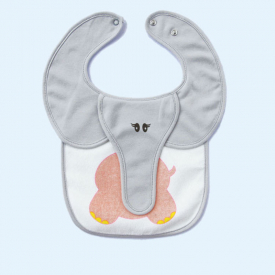 3-piece Elephant Design Softness Cotton Baby Bibs