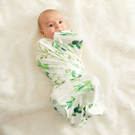 Allover Floral Baby Sleeping Good Elasticized Blanket Wrap