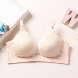 Casual Striped Nursing Bra