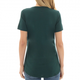 Casual Solid Short-sleeve Nursing Tee