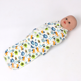 Newborn Baby Cartoon Sleeping Bags 100% Cotton Baby Blanket Swaddling Wrap Sleepbag