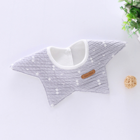 1-piece Lovely Cartoon Print Rotatable Cotton Bibs