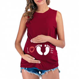 Casual Print Maternity Tank