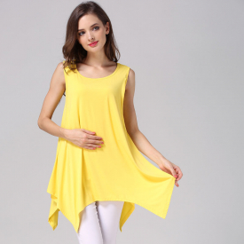 Casual Striped Nursing Tank Top