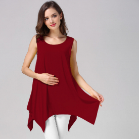 Casual Striped Nursing Tank Top（ Random printing position）