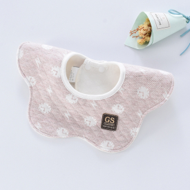 1pc Rotating Comfy Cotton Baby Bibs Boys Girls Feeding Apron Bibs