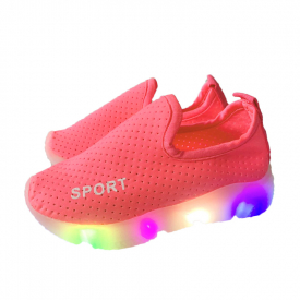Toddler / Kid Breathable Solid LED Sneakers