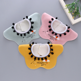 3 Color Soft Baby Bibs Round Neck Burp 360 Degree Cloths Infant Baby Care Use