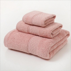 3PCS Set 100% Cotton Solid Bath Towel, Hand Towel, and Washcloth