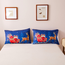 Christmas Cartoon Printed Quilts Summer Thin Air-conditioned Comforter Queen Size Colcha Duvets Single Bed