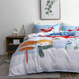 Christmas Printed Quilts Summer Thin Air-conditioned Comforter Queen Size Colcha Duvets Single Bed