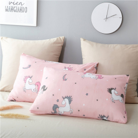 Cartoon Unicorn Printed Quilts Summer Thin Air-conditioned Comforter Queen Size Colcha Duvets Single Bed