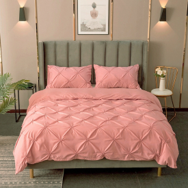 Duvet Cover Set Queen King Size Pinch Pleat Brief Bedding Sets Comfort Cover Pillow cases