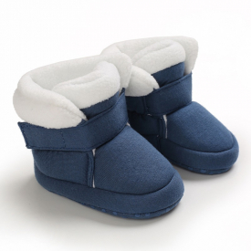 Baby / Toddler Solid Fleece Casual Cotton Prewalker Shoes