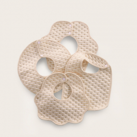 4-pcs Cotton Baby Bibs Cute 360 Rotating Muslin Cotton Infant Saliva Bibs Cute Baby Gauze Bibs Infant