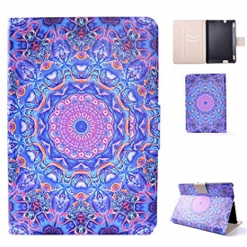 Kindle Fire HDX 7″ 2013 Release Case, Dteck Ultra Slim PU Leather Wallet Case with [Auto Sleep Wake] Flip Folio Smart Stand Cover for Amazon Kindle Fire HDX (7″ Display,2013 Release)-Purple Circle