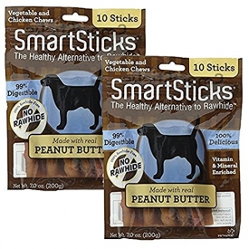 SmartSticks Peanut Butter Dog Chew, 20 pieces / 2 Pack