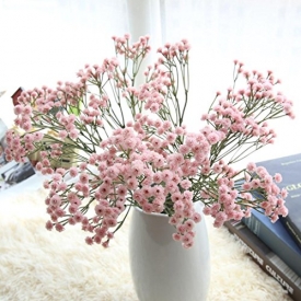 Baby’s Breath Artificial Silk Fake Flowers Floral Wedding Bouquet Party Decors GOTD (Pink)