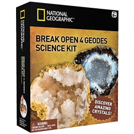 NATIONAL GEOGRAPHIC – Break Open 4 Geodes – TOP QUALITY!