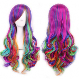 Lolita Cosplay Party Wig Sexy Women’s Long Gradient Color Hair Wig Costume Wig Women