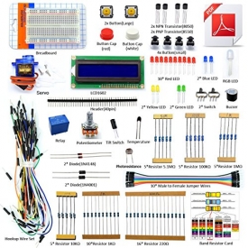 Adeept Project 1602 LCD Starter Kit for Arduino UNO R3 Mega2560 Nano Servo Relay LCD1602 Beginner/Starter Kit for Arduino with PDF Guidebook/User Manual