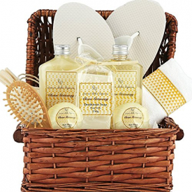 Large Spa Gift Basket. Tropical Islands Clean Getaway Spa Basket with Bubble Bath, Beach Bath Bombs etc.Best Thank You, Get Well, Gift Baskets for Men, Women, Teens, & Friends Gifts