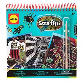 ALEX Toys Artist Studio Scra-ffiti So Cool Artist Studio Scratch Pad Coloring and Sketch Book