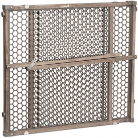 Safety 1st Vintage Grey Wood Gate, Grey