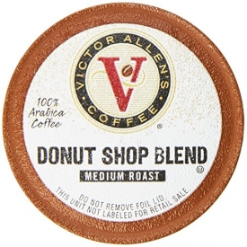 Victor Allen Coffee, Donut Shop, 24 Count  (Compatible with 2.0 Keurig Brewers)