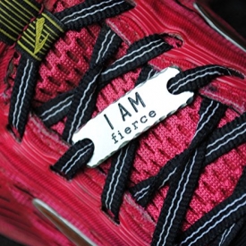 { ONE } I AM series shoelace tag *NEW* Thinner Design . fitness motivation . team sports jewelry