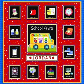 School Years Personalized 24 Pocketful of Memories Book Album:Off to School Dena Designs