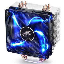 DEEPCOOL GAMMAXX 400 CPU Air Cooler with 4 Heatpipes, 120mm PWM Fan and Blue LED for INTEL / AMD CPUs(AM4 Compatible)
