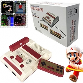 CoolBoy 8 Bit Cable Classic mini Family Computer,Family Video Game Console with AV of tv,Built 500-in-1 classic games,Two Game Controller(30th anniversary mini commemorative models)