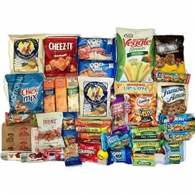 Ultimate Snack Pack Care Package Cookies, Chips & Candies Bundle Variety Sampler 40 Items College Office Military Gift Variety Assortment Selection