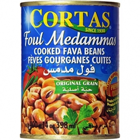 Cortas Fava Beans 14 Oz (12 PACK) – Cooked Foul Medammas | Ready to Eat