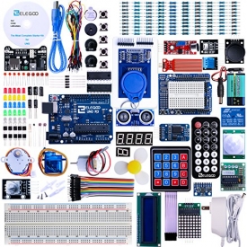 Elegoo EL-KIT-001 UNO R3 Project Complete Starter Kit with Tutorial for Arduino (63 Items)