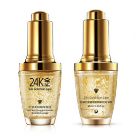 BIOAQUA 24K Active Gold Face Serum Essence Anti-Aging Anti Wrinkles Moisturizing Skin Care 30ml