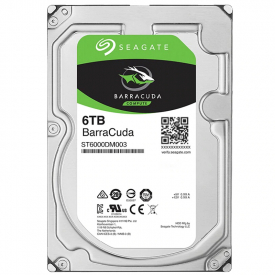 Seagate 6TB HDD BarraCuda Internal Hard Drive SATA 3.5″ –  6.0 Gbps
