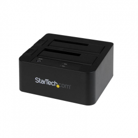 Startech USB 3.0/eSATA Dual Hard Drive Docking Station with UASP for 2.5/3.5in SATA SSD/HDD – SATA 6 Gbps