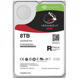 Seagate 8TB HDD IronWolf Pro 3.5″ Internal Hard Drive 7200rpm SATA III – 6.0 Gbps