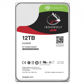 Seagate 12TB HDD IronWolf 3.5″ Internal Hard Drive SATA III – 6.0 Gbps