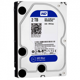 WD 2TB HDD Blue SATA 3.5″ Desktop Internal Hard Drive – 6.0 Gbps