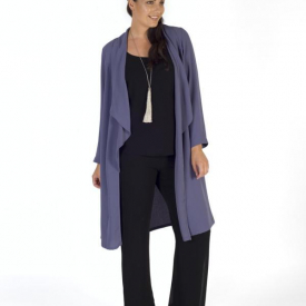 Hyacinth Crepe Coat