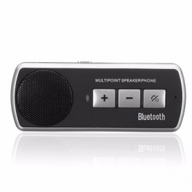 Wireless Bluetooth Car Kit Handsfree Speaker Phone Visor Clip For iOS Android