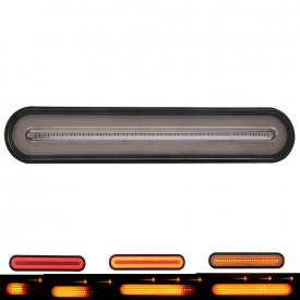 10V-30V 12-24V Halo Neon 100 LED Stop Flowing Turn Signal Brake Rear Tail Light Trailer Truck Marine