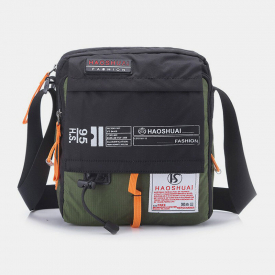 Men Outdoor Nylon Waterproof Shoulder Bag Crossbody Bag