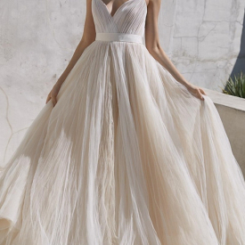 A-Line Simple Plus Size Wedding Dresses Cheap