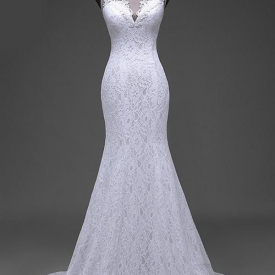 Cheap Plus Size Mermaid Wedding Dresses With Sleeves